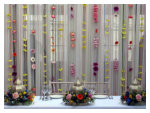 Bespoke Hanging Flower Curtain