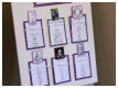 Table Plan on Rustic Easel